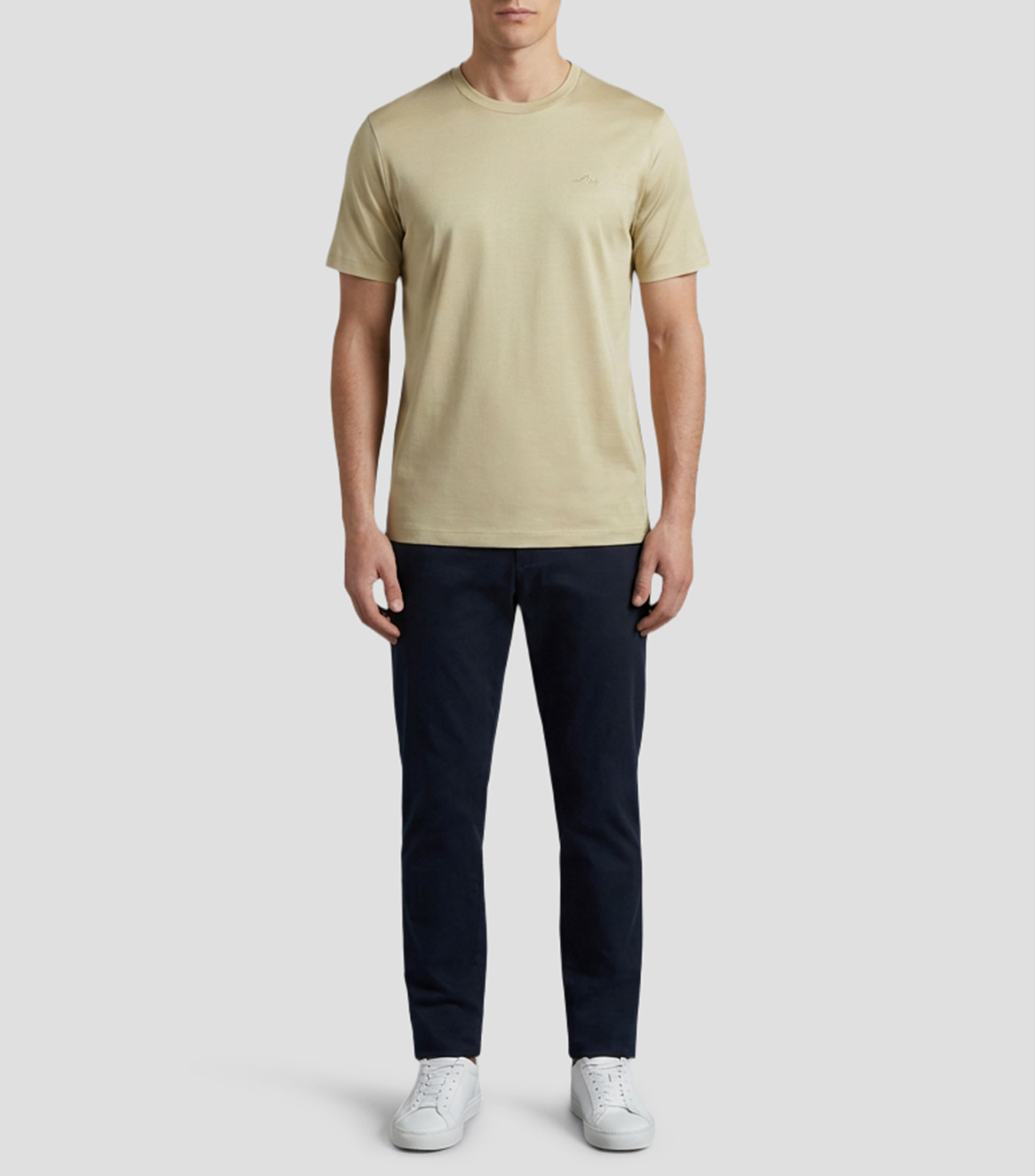 Playera cuello redondo manga corta lisa Hombre